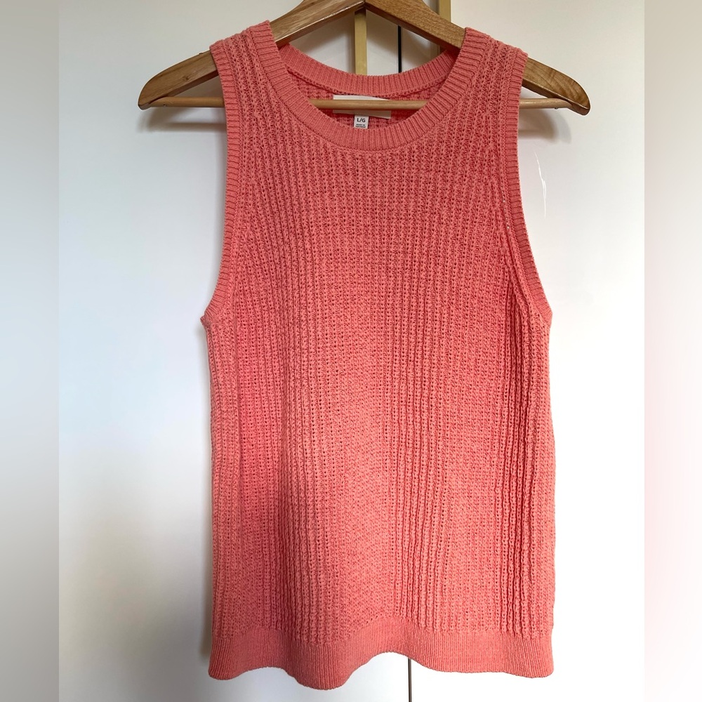 Banana Republic knit sweater tank cotton/ nylon